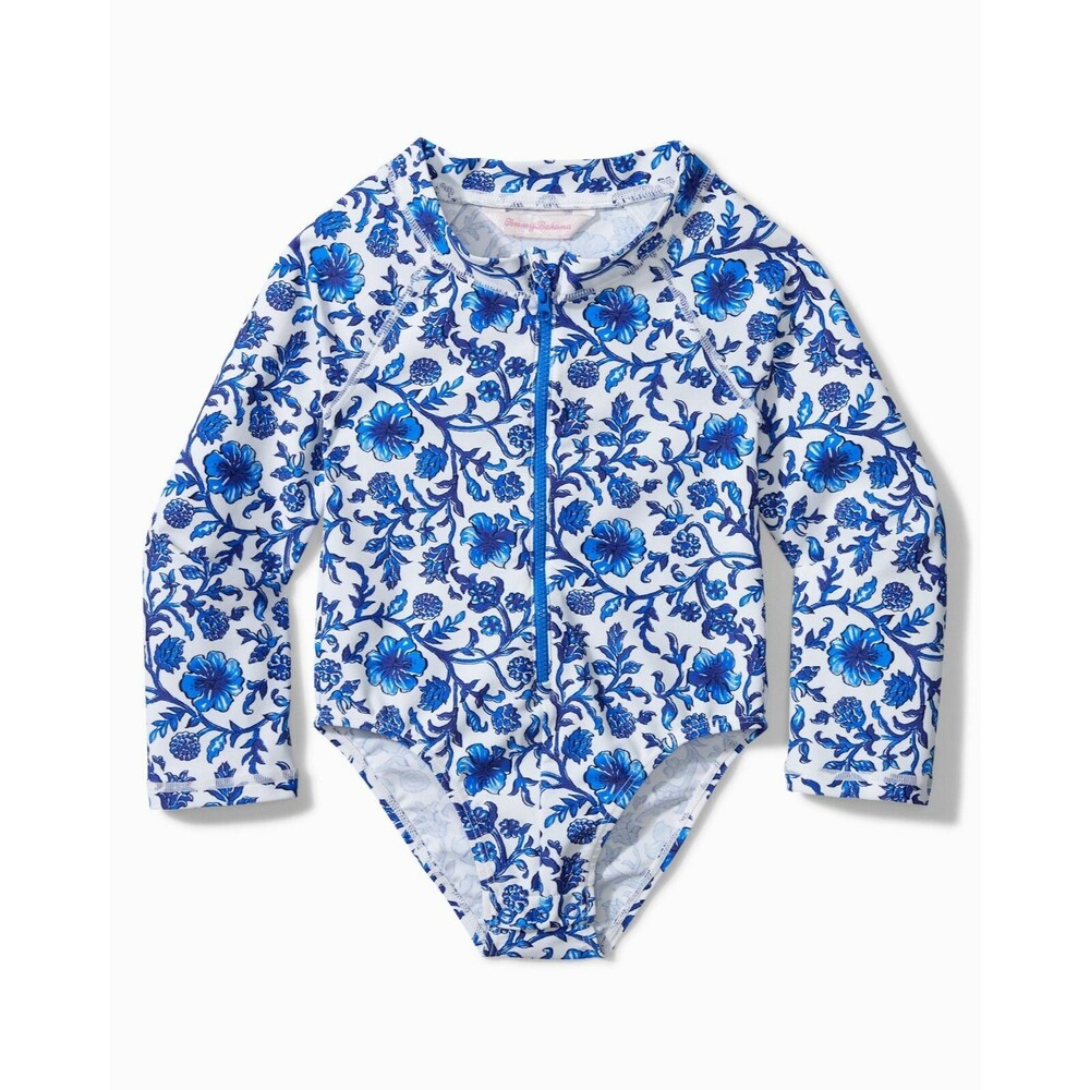 Tommy Bahama Infant Woodblock One Piece Rash Guard